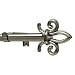All Products : Levolor Fleur Silhouette Rod Set, Satin Nickel, 3/4-Inch Diameter, 36 to 66-Inch Width