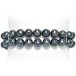 HinsonGayle Double Strand 8-9mm Black Baroque Pearl Bracelet