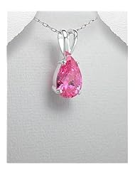 CZ Pendant Necklace In 92.5 Sterling Silver