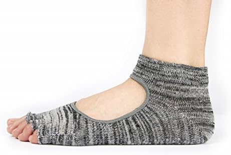 Free Toes Socks for Yoga, Barre, and Pilates, 1 Pair, Open-Top