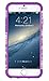 iPhone 6, DandyCase 2in1 Hybrid High Impact Hard Lavender Garden Floral Pattern + Purple Silicone Case Cover for Apple iPhone 6 (4.7