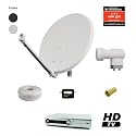 Satanlage HDTV 2 Teilnehmer inkl. Receiver ( BSC5112) Hellgrau