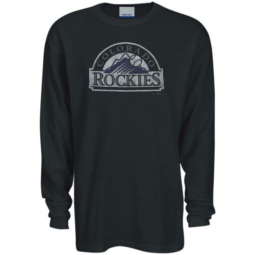 Buy Reebok Colorado Rockies Black Thermal Long Sleeve Top by Reebok