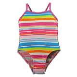 Carters Watch The Wear - Girls Striped 1 Piece Bathing Suit, Purple, Multi