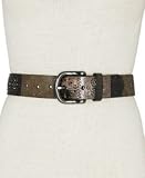 Fossil Women's Belt - Midnight Patchwork (Color: Black Multi)