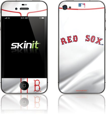 Skinit Boston Red Sox Home Jersey Vinyl Skin for Apple iPhone 4 / 4S