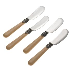 Click here to buy Rosanna Ivory Napoleon Paté Knives, Set of 4 by Rosanna.