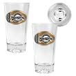 Milwaukee Brewers 2pc Pint Ale Glass Set with Baseball Bottom - Oval Logo MLB Baseball