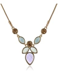 Anne Klein "Secret Garden" Gold-Tone Green Multi-Y-Shaped Necklace, 19"