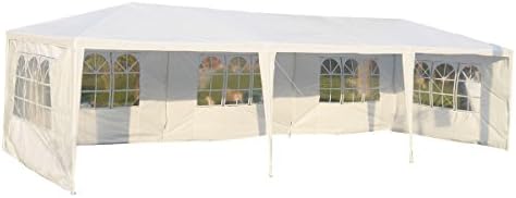 Odaof 10'x30' Wedding Party Tent Outdoor Camping Easy Set Gazebo BBQ Pavilion Canopy Cater Events
