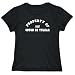 T-Shirt Womens Black " PROPERTY OF MY Coton De Tulear " Dogs