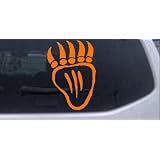 6in X 4.1in Orange -- Tribal Indian Bear Claw Western Car Window Wall Laptop Decal... by Rad Dezigns