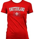 Switzerland Flag International Soccer Juniors T-Shirt, Swiss National Pride Juniors T-shirt