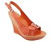 BUCKLED SLINGBACK WEDGE