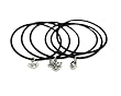 Twilight New Moon Edward 2 Jelly Bangle Bracelet with Charms