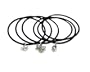 Twilight New Moon "Edward 2" Jelly Bangle Bracelet with Charms