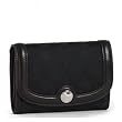 Coach Hampton Signature Compact Clutch 45009 Black Black