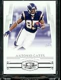 2007 Donruss Threads Football Cards # 40 Antonio Gates - San Diego Chargers