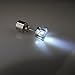S Light up Led Earrings Blinking Earrings Studs Dance Party Accessories Ear Drop Pendant Stud Stainless (Color White-2 Pairs)