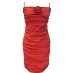 Italian Ruffle Dress Red Size 12