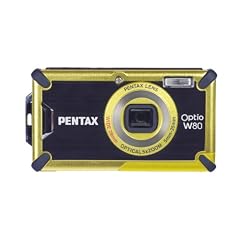 Pentax Optio W80 Digitalkamera (12,1 Megapixel, 5-fach opt. Zoom, 6,4 cm (2,5 Zoll) Display, bis 5m wasserdicht nach IP70) gelb