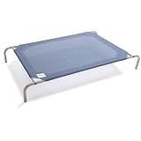 Coolaroo Steel-Framed Pet Bed, Cadet Blue, Large