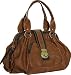 Vitalio Vera Large ''Celina'' Satchel - Brown, Orange or Purple