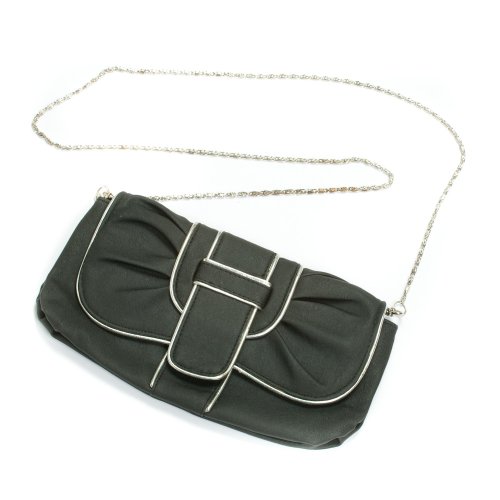 Black Bethy Clutch Handbag Chain Strap