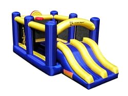 Racing Slide and Slam Bounce House