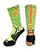 Nike KD Hyper Elite Basketball Crew Socks (Large, Volt/Total Orange/Black)