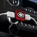 NCAA Georgia Bulldogs USB Car Charger, Black, 3.1 mAh