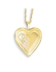 14k Gold-filled w/ 12k Accents Black Hills Locket. Metal Wt- 4.48g