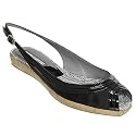 Via Spiga Leather Sole Peep Toe Slingback Shoes