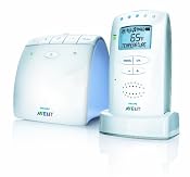 Philips AVENT DECT Baby Monitor with Temperature Sensor and New Eco Mode, White