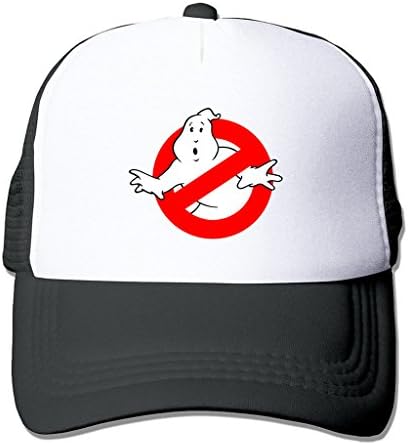 TTGHAT Ghostbusters Logo Unisex Two-toned Caps Adjustable Snapback Cap Mesh Hat Black