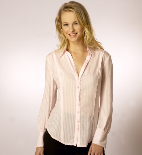 Per Una Pink Stripe Blouse clothing