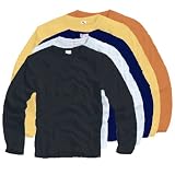  : Langarm Basic Shirt - 5 verschiedene Farben - Gr. S M L XL XXL ( Longshirt, Longsleeve )