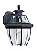 Sea Gull Lighting 8038-12 Single-Light Lancaster Medium Outdoor Wall Lantern, Clear Beveled Glass and Black