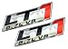 2x (pair/set) LT1 5.7L V8 Red Engine Emblems Badges Highly Polished Aluminum Chrome Silver for GM General Motors Chevy Chevrolet
