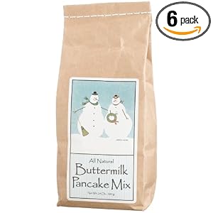 Brown Family Farm All Natural Buttermilk Pancake Mix, Snowman Artwork, 24-Ounce Bags (Pack...