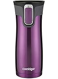 Contigo AUTOSEAL West Loop Stainless Steel Travel Mug with Easy-Clean Lid, 16-Ounce, Radiant Orchid