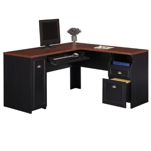 Bush Furniture Fairview L-Shaped Wood Computer 