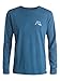 Quiksilver Men's Garment Dyed Long Sleeve Bubble Logo T-Shirt