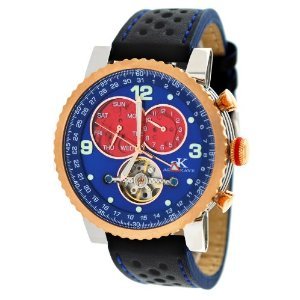 Adee Kaye AK7214-MRG Blue Red Men's Open Heart Multi-Ca
