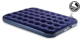 Gelert Luftmatratze Full Double Flock Including Pump, navy, 186 x 132 x 20 cm, ABD056010
