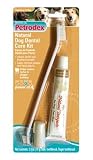 Petrodex Natural Dog Dental Care Kit, Peanut Toothpaste with 2 Toothbrushes