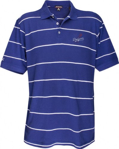 Los Angeles Dodgers Classic Pique Striped Polo