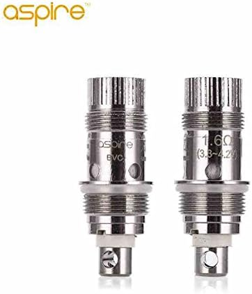 100% Authentic Aspire Nautilus Coil Head BVC 5pk, 1.6/1.6 ohm (BVC 1.8 ohm)