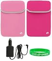 Acer Aspire One AOA150 8.9-Inch 6 Cell Extended Battery Logo Reversible Neorpene Sleeve Case with Car Charger