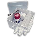 Rule 97A-24 Marine Shower Drain Kit (500 -GPH, 24-Volt, Single Port Inlet, Mercury Free)